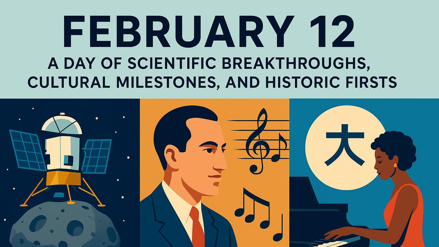 February 12: A Day of Scientific Breakthroughs, Cultural Milestones, and Historic Firsts