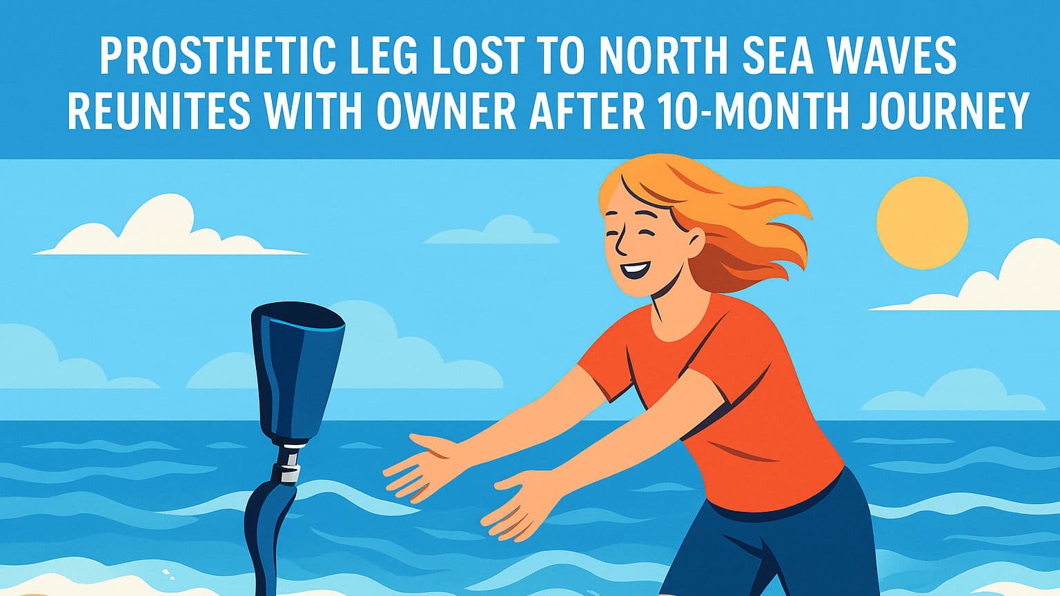 Prosthetic Leg Lost to North Sea Waves Reunites with Owner After 10-Month Journey