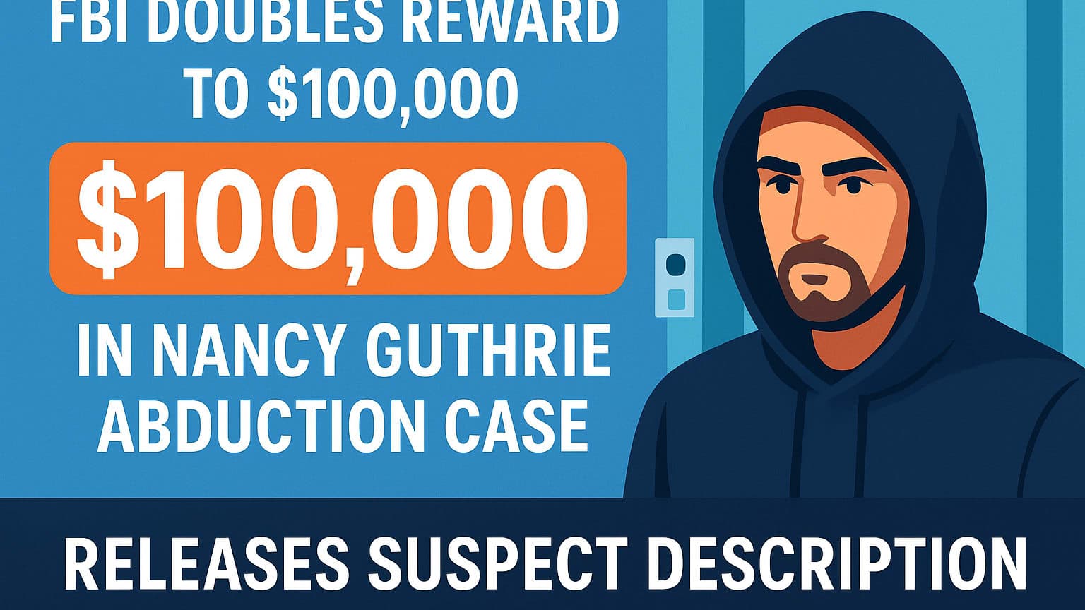 FBI Doubles Reward to $100,000 in Nancy Guthrie Abduction Case, Releases Suspect Description