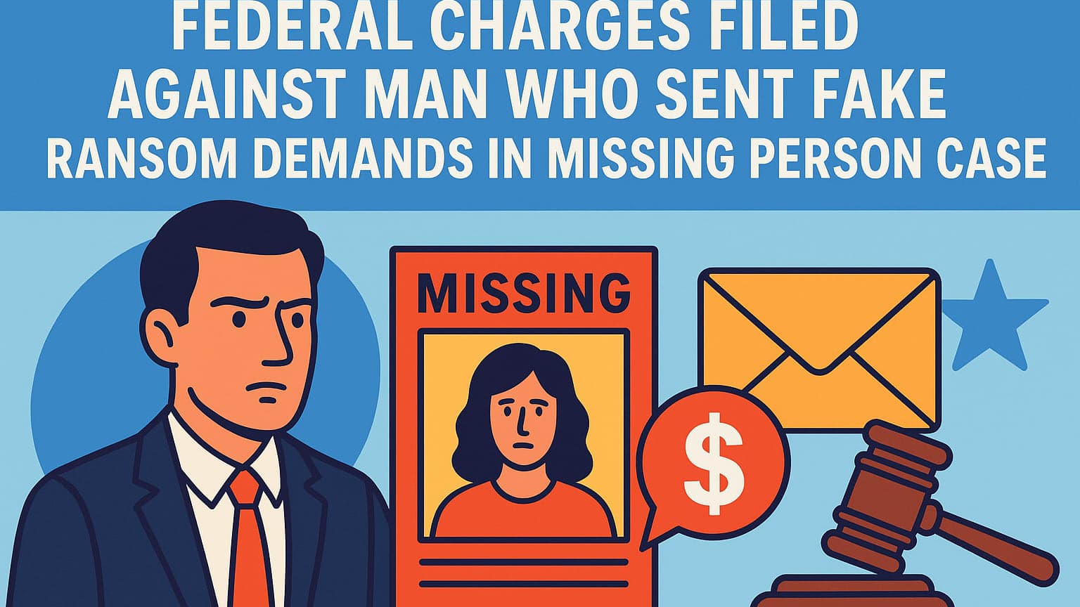 Federal Charges Filed Against Man Who Sent Fake Ransom Demands in Missing Person Case