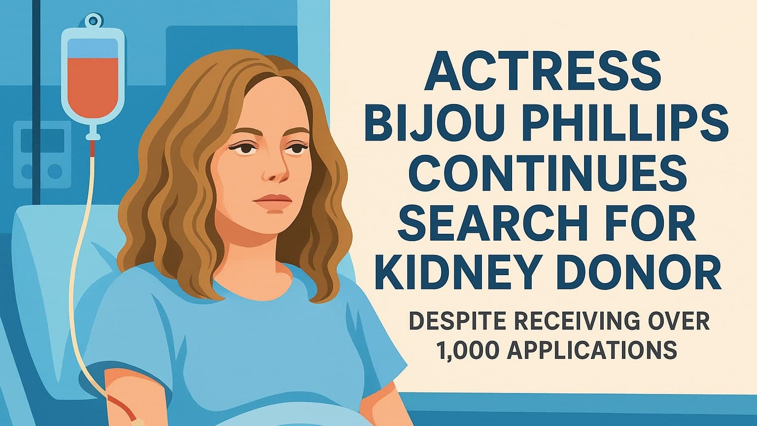 Actress Bijou Phillips Continues Search for Kidney Donor Despite Receiving Over 1,000 Applications