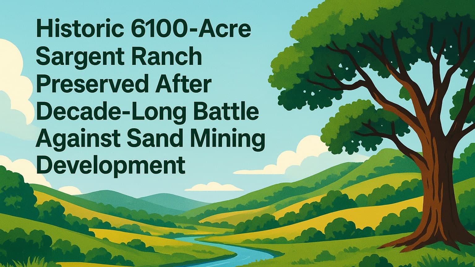 Historic 6,100-Acre Sargent Ranch Preserved After Decade-Long Battle Against Sand Mining Development