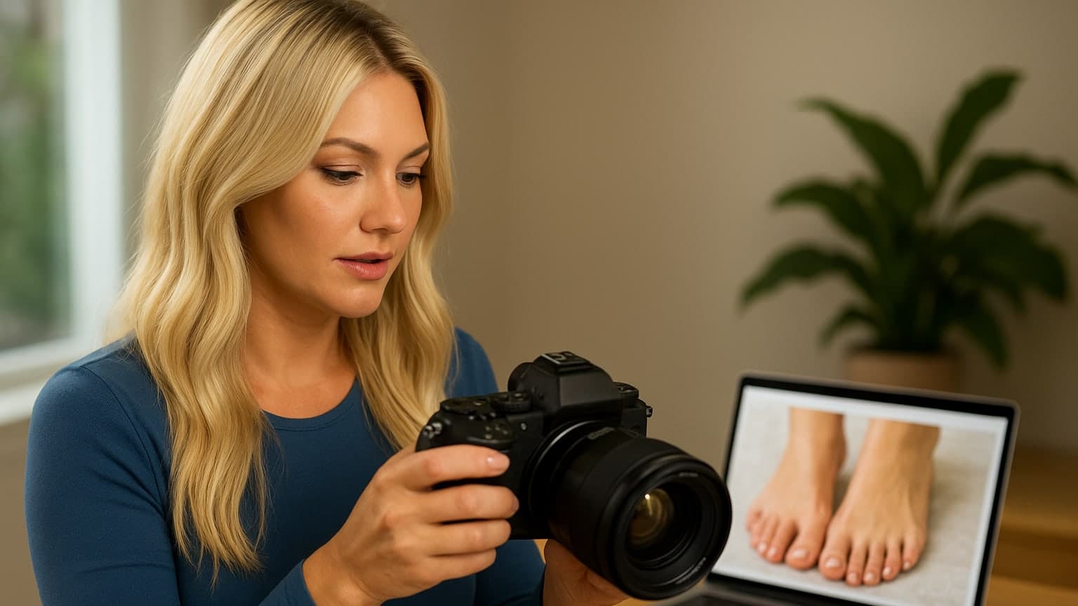 Brooke Hogan Explores Unconventional Revenue Stream Through Foot Photography