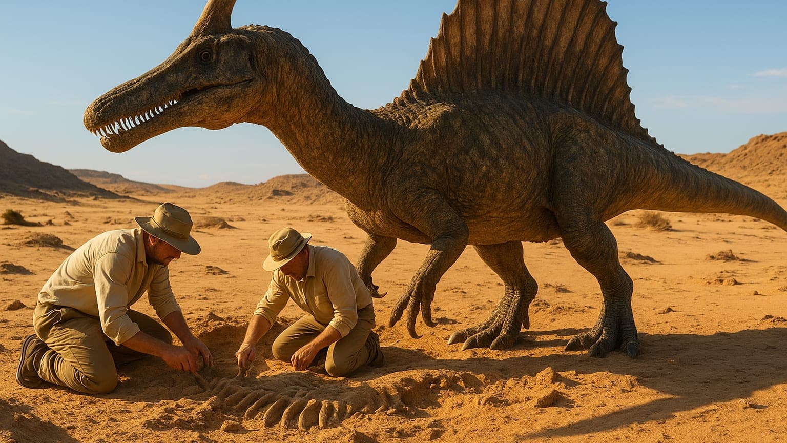 Paleontologists Unveil Remarkable Scimitar-Crested Dinosaur Species from Sahara Desert