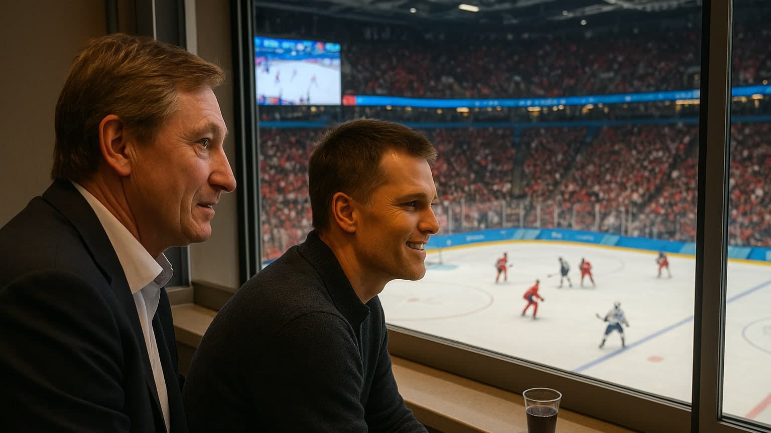 Hockey and Football Legends Unite: Gretzky and Brady Share Suite at Olympic Semifinals