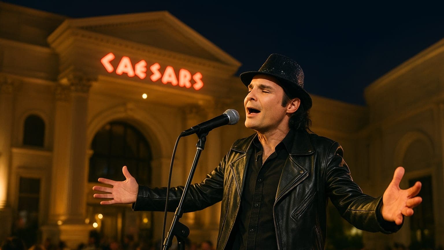 Corey Feldman Delivers Surprise Performance at Caesars Palace Venue