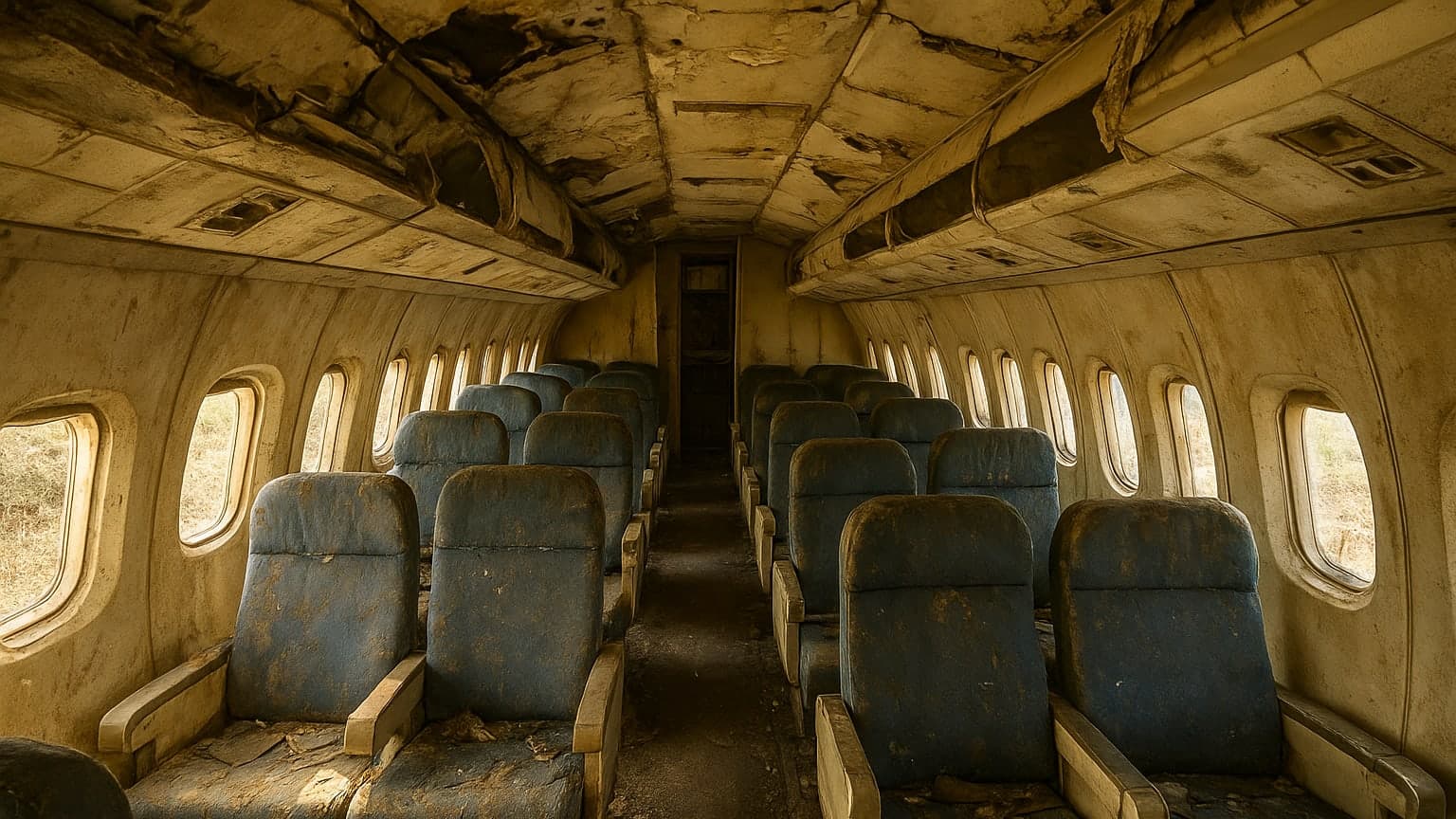 Disturbing Images Emerge from Inside Jeffrey Epstein's Abandoned Private Aircraft