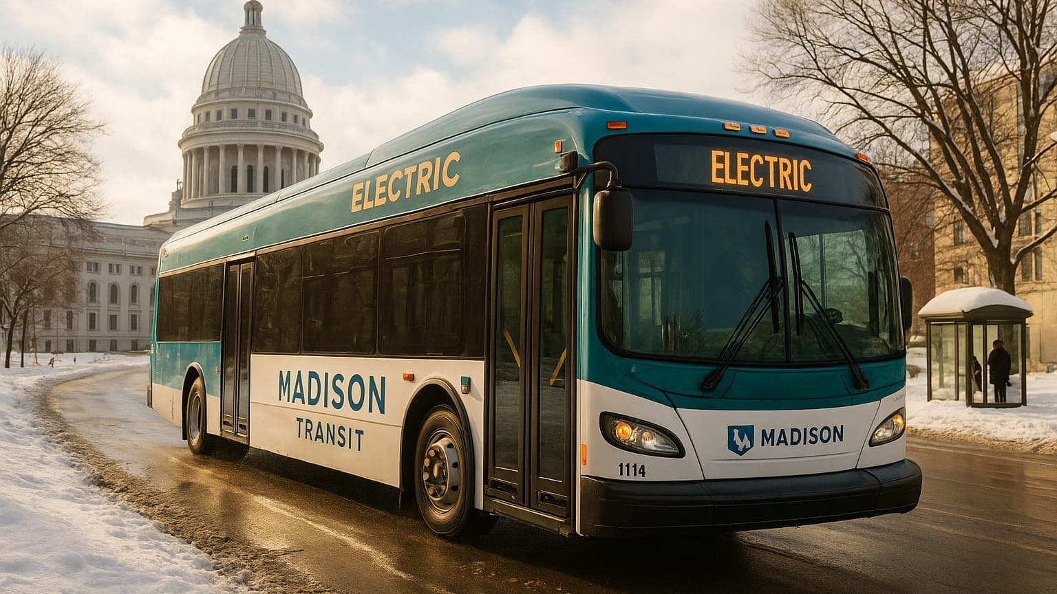 Madison's Electric Bus Fleet Achieves Historic Winter Performance Milestone