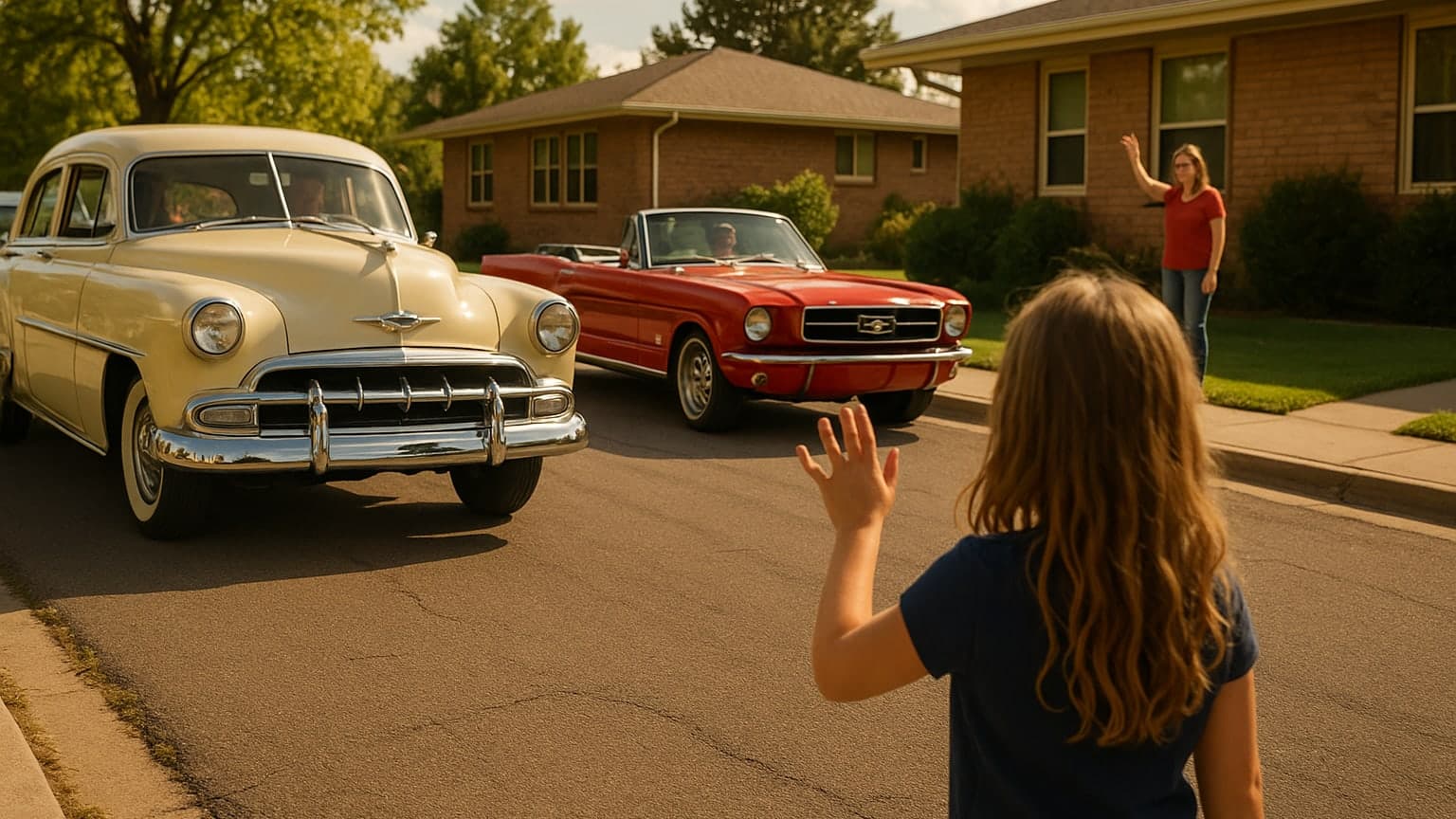 Community Rallies to Bring Classic Car Parade to Colorado Cancer Patient's Home