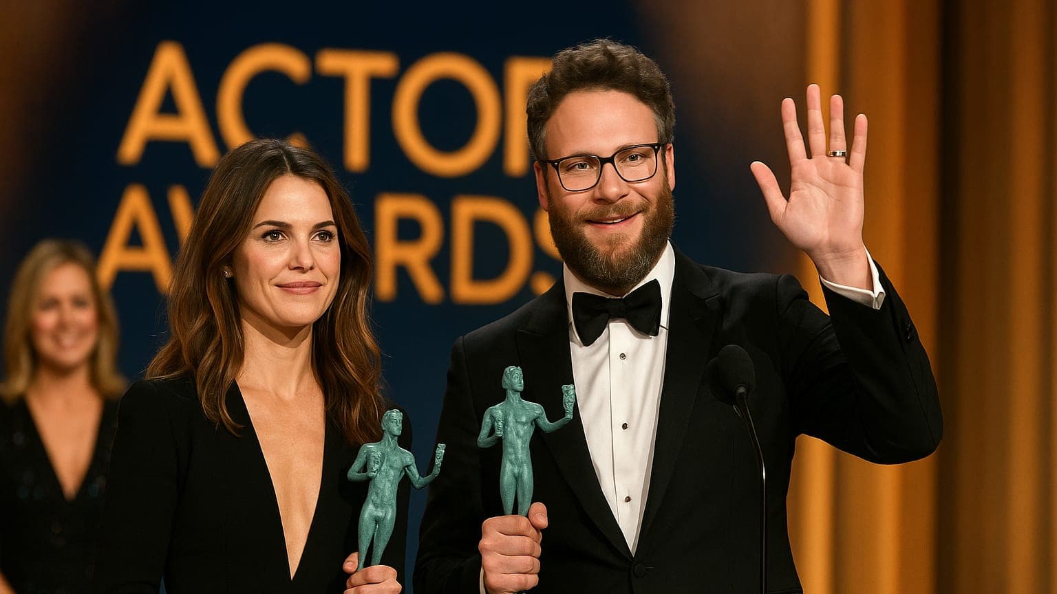 Keri Russell, Seth Rogen Among Winners at 2026 Actor Awards Ceremony
