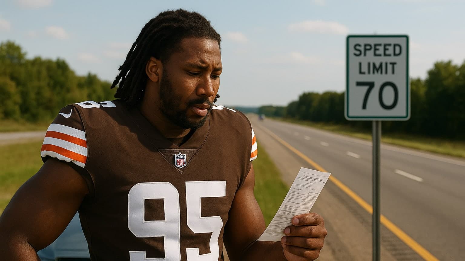 Cleveland Browns Star Myles Garrett Cited for Speeding on Ohio Highway