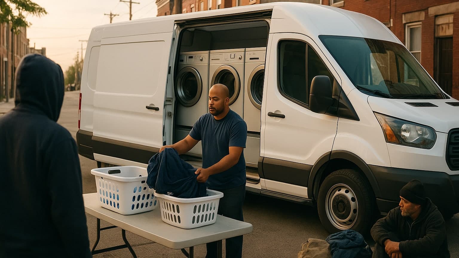 Philadelphia Entrepreneur Brings Mobile Laundromat Service to City's Homeless Community
