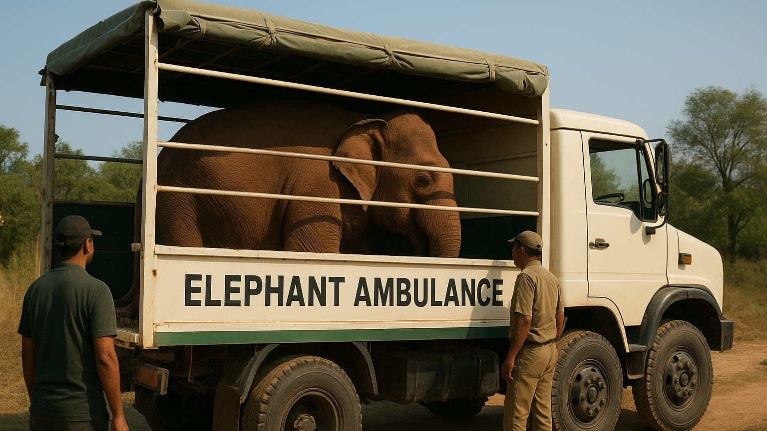 Groundbreaking Elephant Ambulance Completes First Rescue Mission in India
