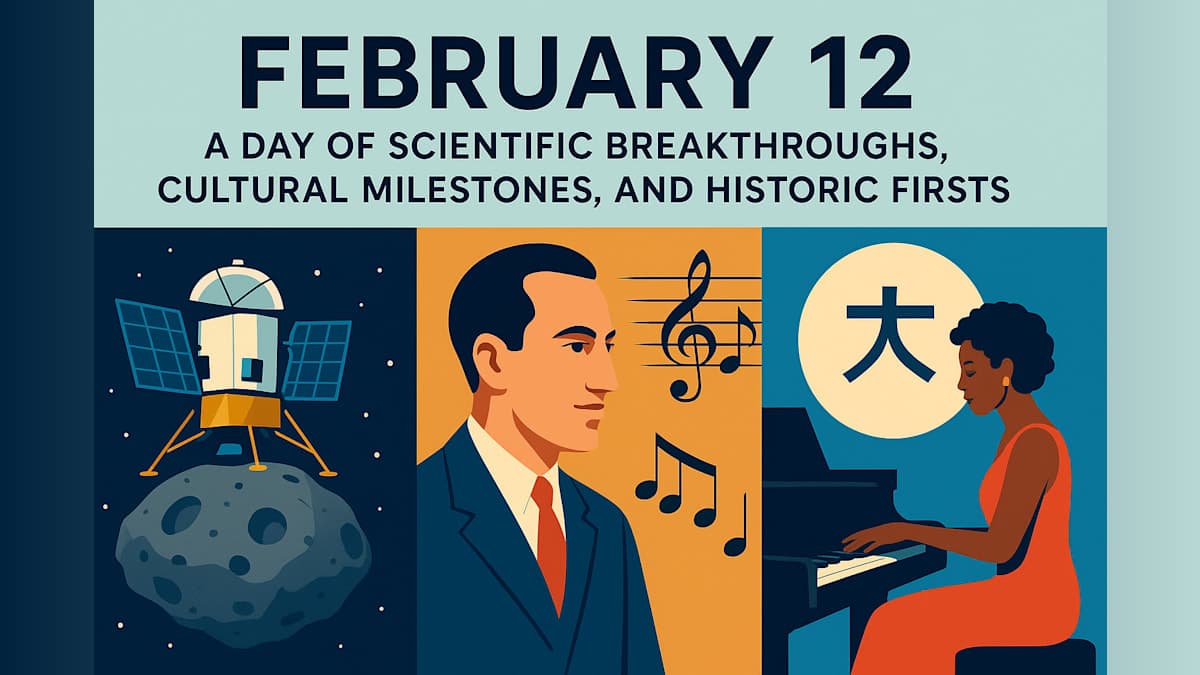 February 12: A Day of Scientific Breakthroughs, Cultural Milestones, and Historic Firsts