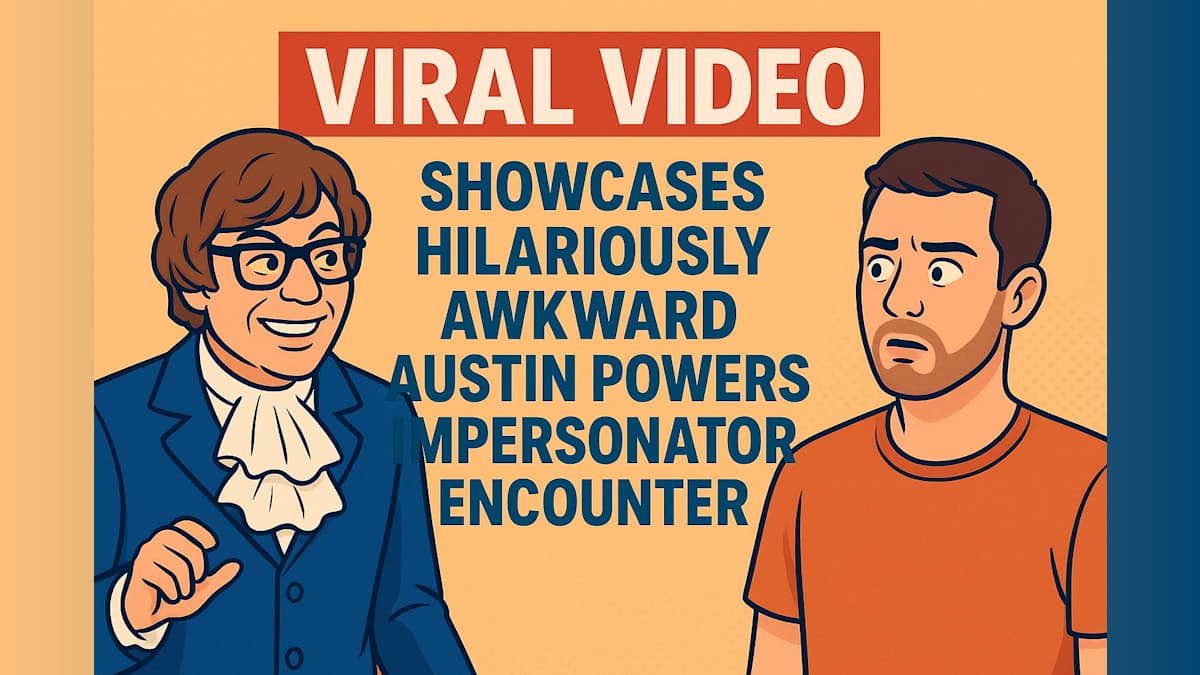 Viral Video Showcases Hilariously Awkward Austin Powers Impersonator Encounter