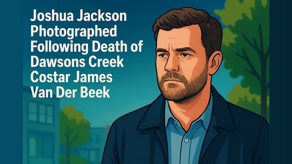 Joshua Jackson Photographed Following Death of Dawson's Creek Costar James Van Der Beek