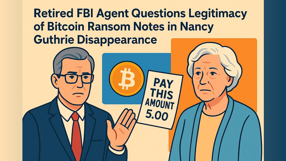 Retired FBI Agent Questions Legitimacy of Bitcoin Ransom Notes in Nancy Guthrie Disappearance