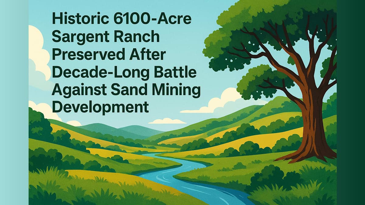 Historic 6,100-Acre Sargent Ranch Preserved After Decade-Long Battle Against Sand Mining Development