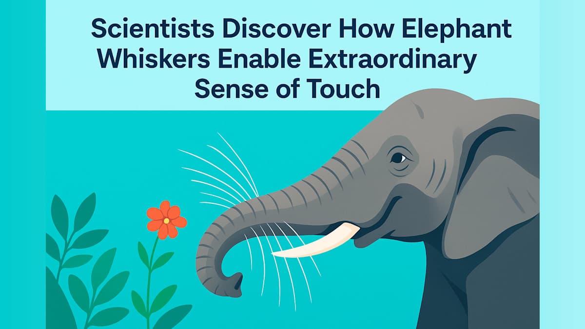 Scientists Discover How Elephant Whiskers Enable Extraordinary Sense of Touch