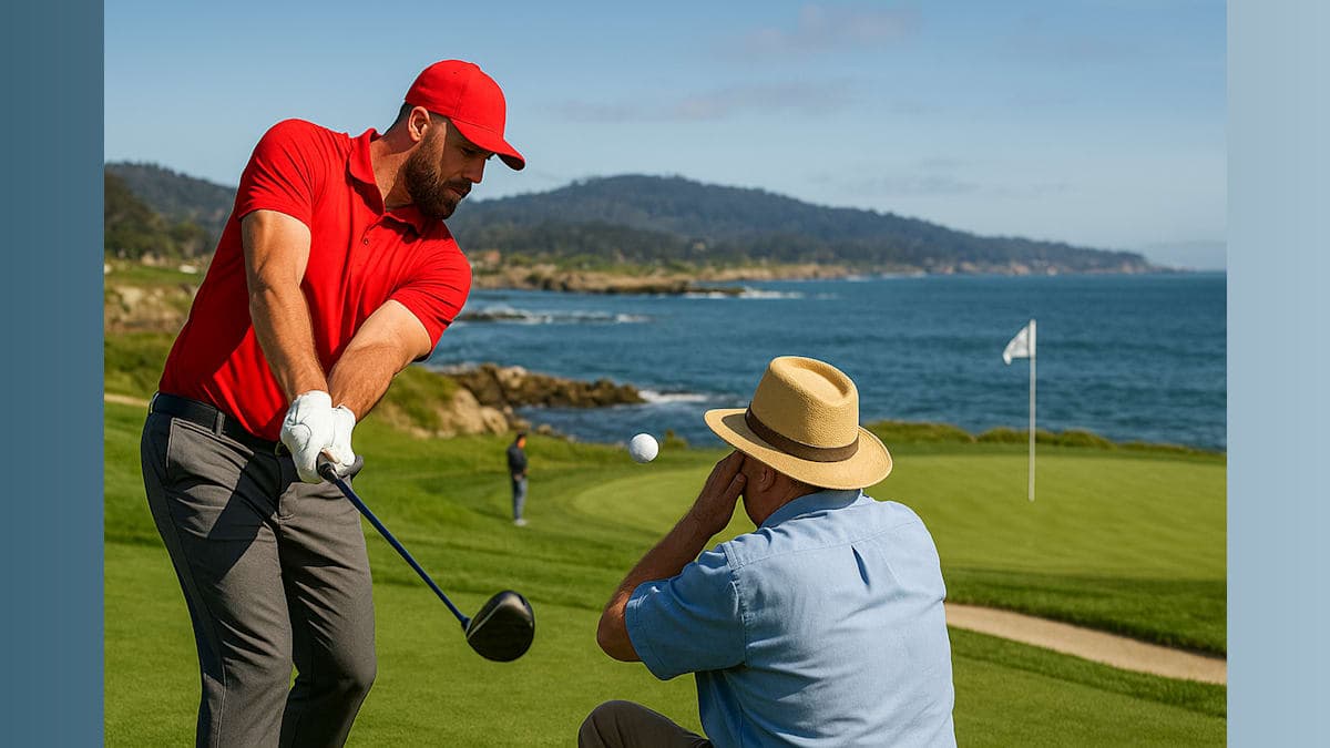 Travis Kelce's Golf Game Claims Another Victim at Pebble Beach Pro-Am