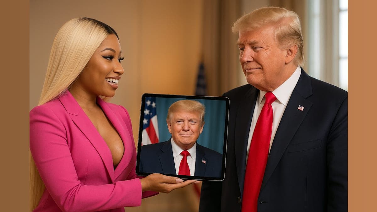 Nicki Minaj Shares AI-Generated Images with Donald Trump for Presidents' Day