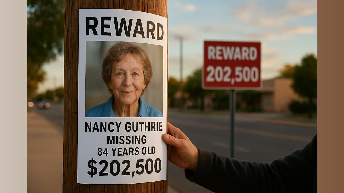 Reward for Missing Tucson Woman Nancy Guthrie Reaches $202,500 Following Anonymous Donation