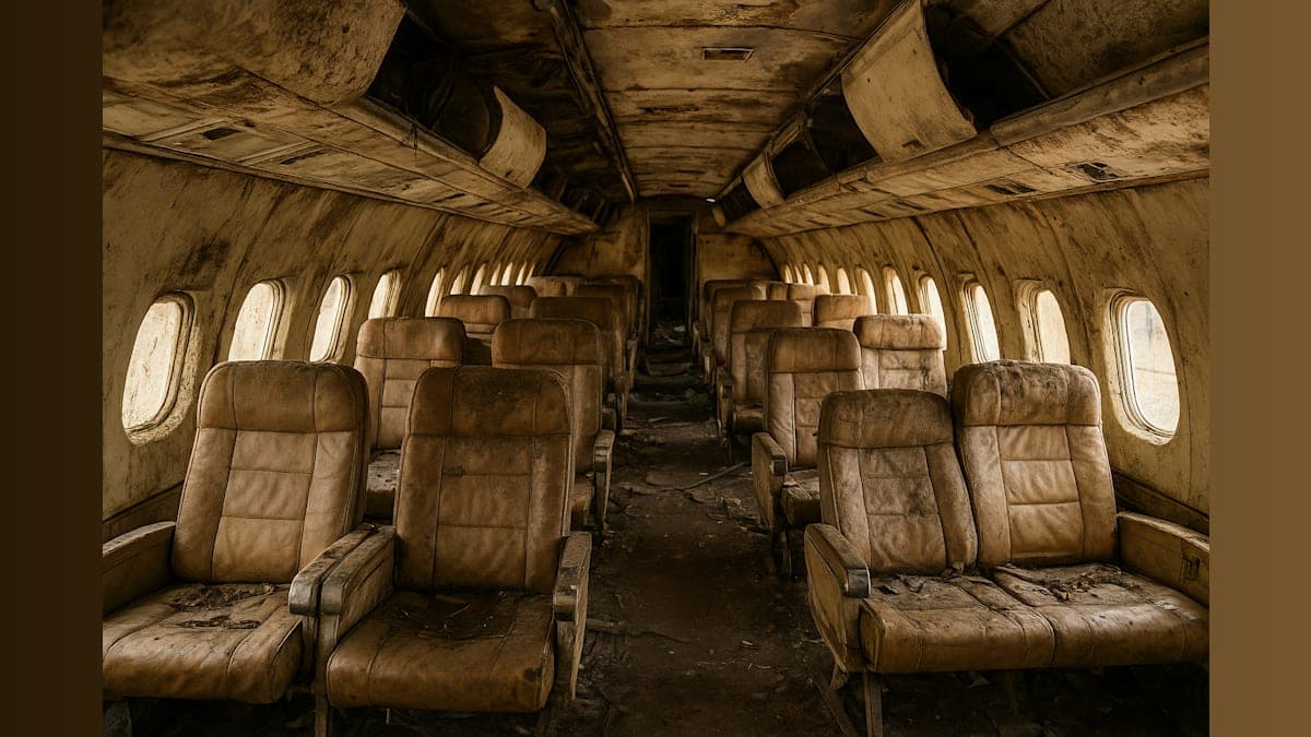 Disturbing Images Emerge from Inside Jeffrey Epstein's Abandoned Private Aircraft