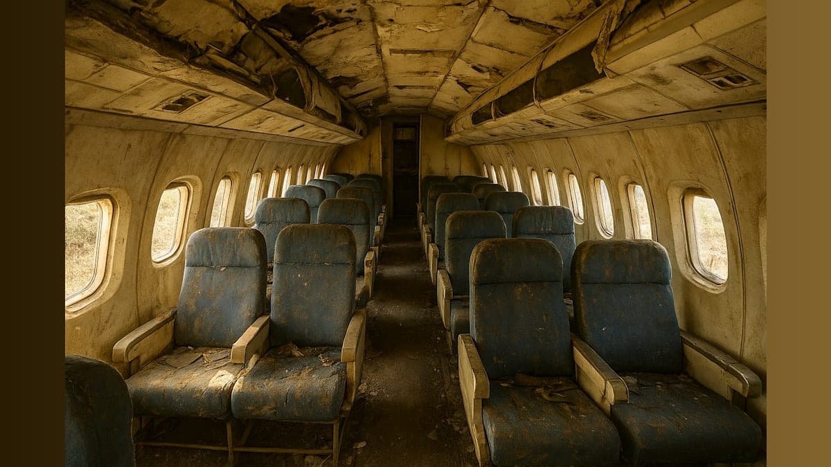 Disturbing Images Emerge from Inside Jeffrey Epstein's Abandoned Private Aircraft