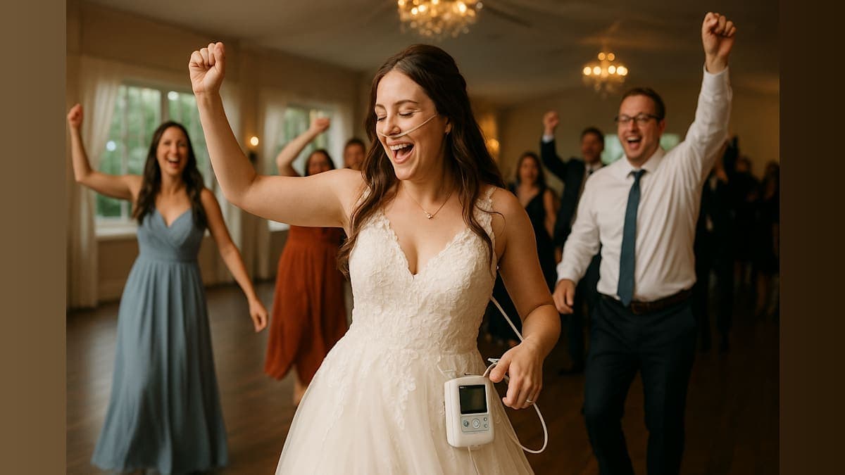 South Dakota Bride's Viral Wedding Dance Inspires Thousands While Managing Cystic Fibrosis