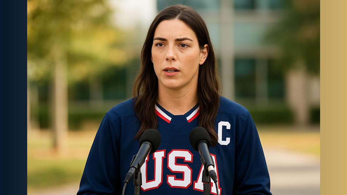 U.S. Women's Hockey Captain Hilary Knight Addresses Controversy Over Men's Team Trump Call