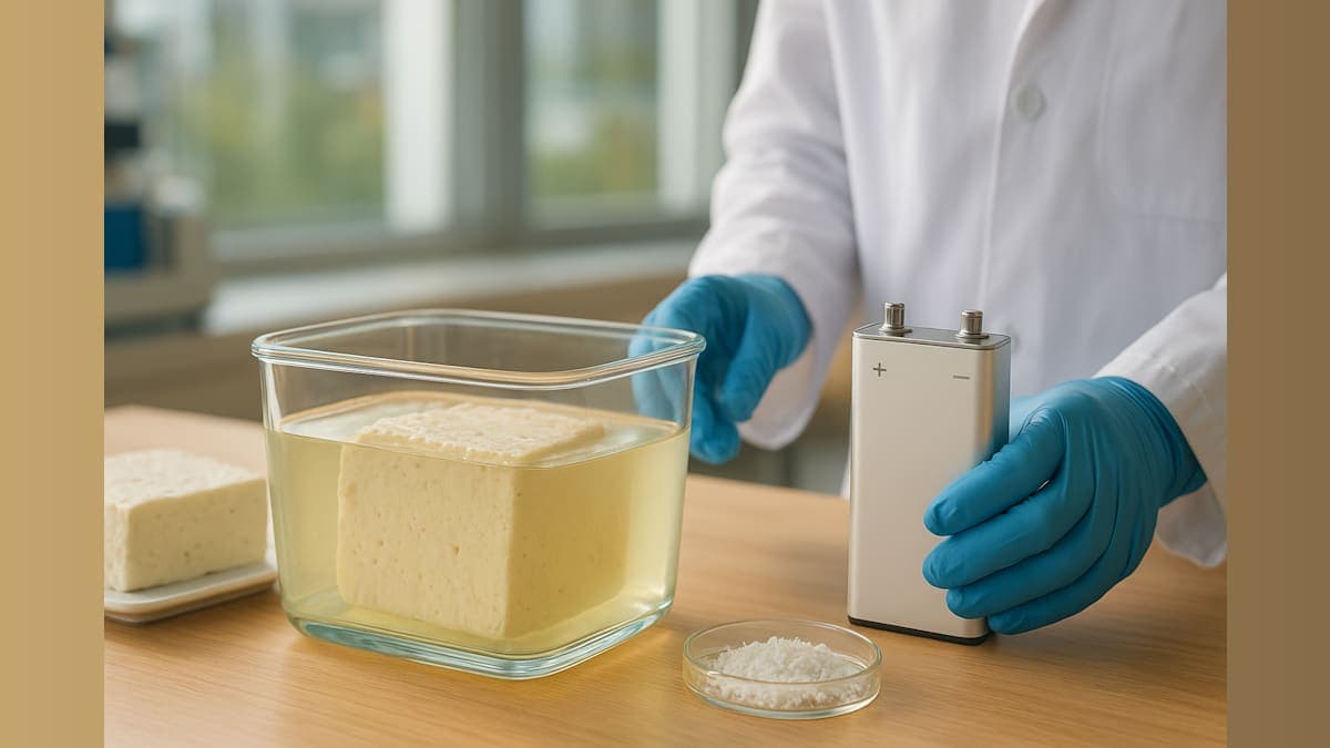 Revolutionary Battery Technology Emerges from Unexpected Source: Tofu Brine
