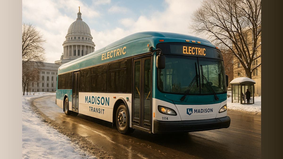 Madison's Electric Bus Fleet Achieves Historic Winter Performance Milestone