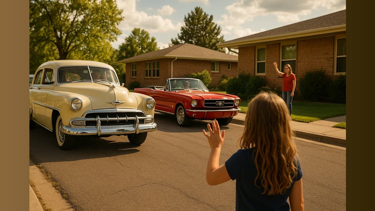 Community Rallies to Bring Classic Car Parade to Colorado Cancer Patient's Home
