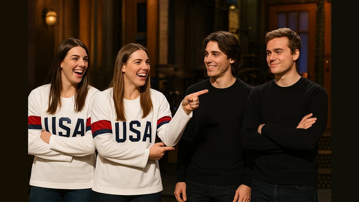 Olympic Hockey Champions Take Playful Jab at President Trump During SNL Appearance