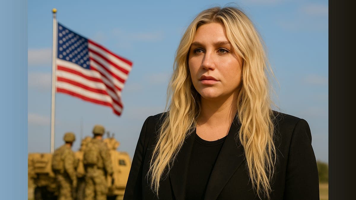 Pop Star Kesha Condemns White House Use of Her Music in Military Video
