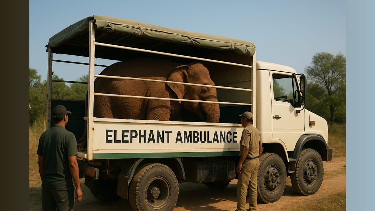 Groundbreaking Elephant Ambulance Completes First Rescue Mission in India
