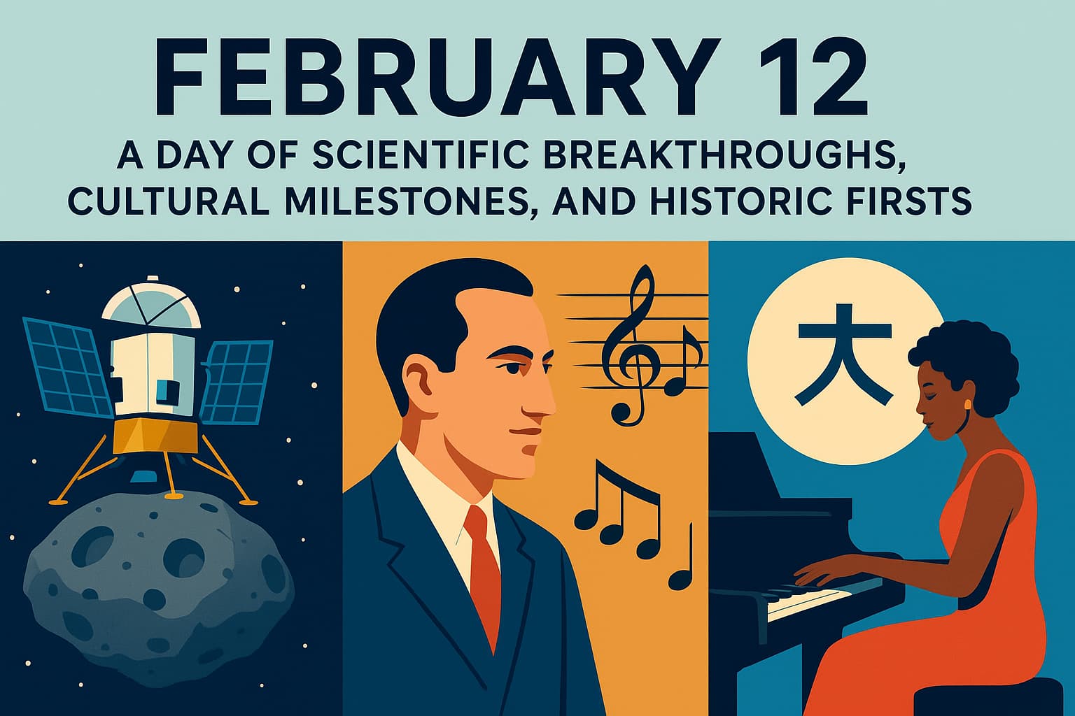 February 12: A Day of Scientific Breakthroughs, Cultural Milestones, and Historic Firsts