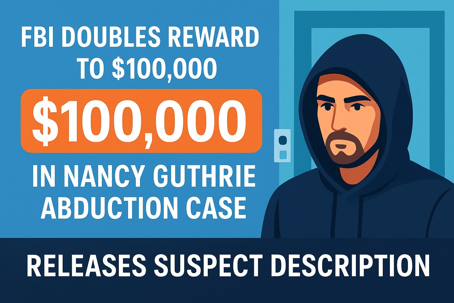 FBI Doubles Reward to $100,000 in Nancy Guthrie Abduction Case, Releases Suspect Description