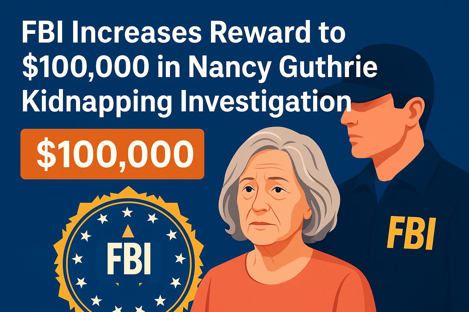 FBI Increases Reward to $100,000 in Nancy Guthrie Kidnapping Investigation