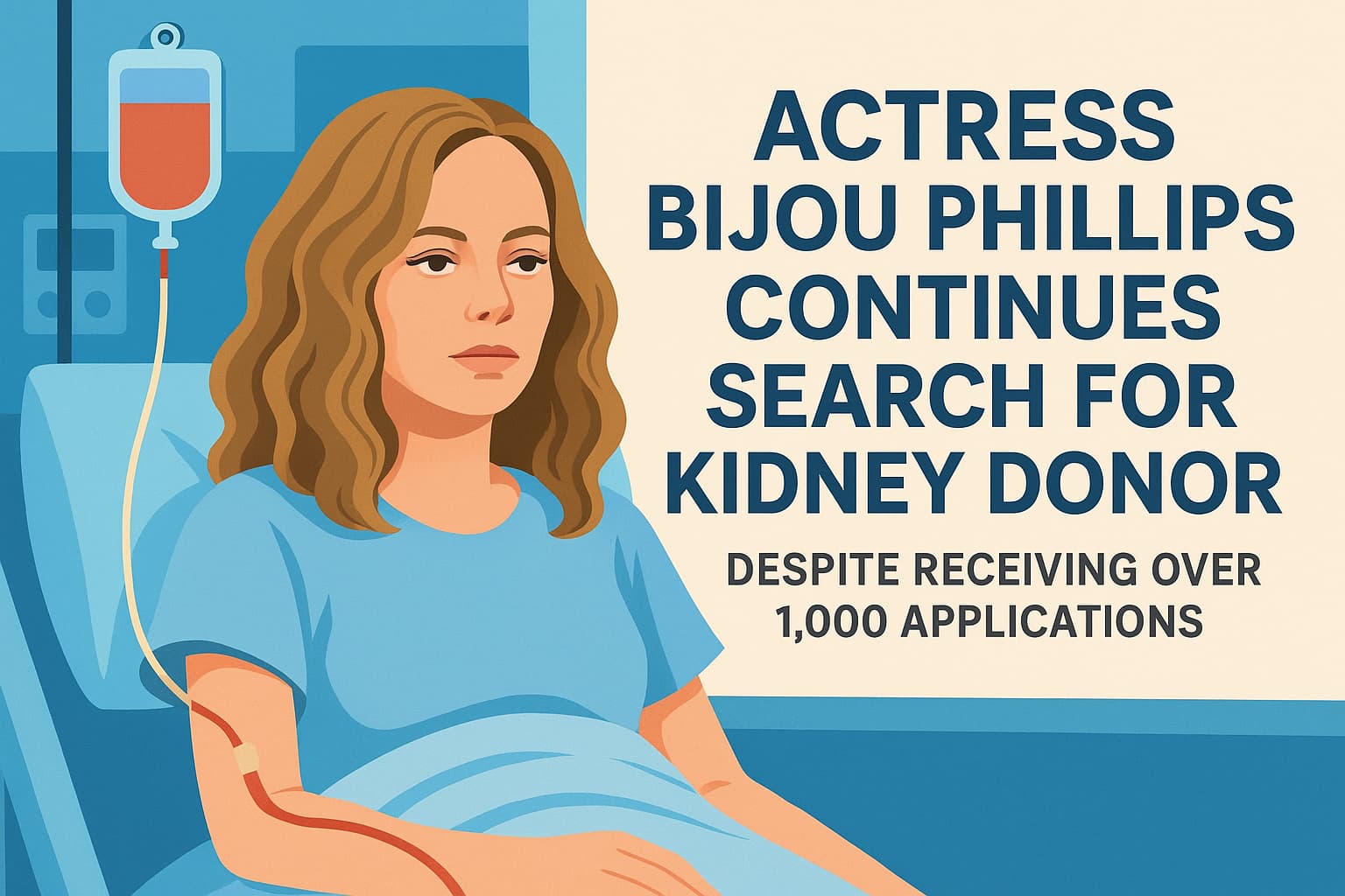 Actress Bijou Phillips Continues Search for Kidney Donor Despite Receiving Over 1,000 Applications