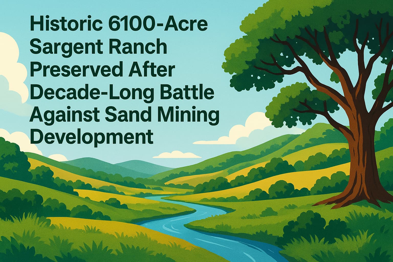 Historic 6,100-Acre Sargent Ranch Preserved After Decade-Long Battle Against Sand Mining Development