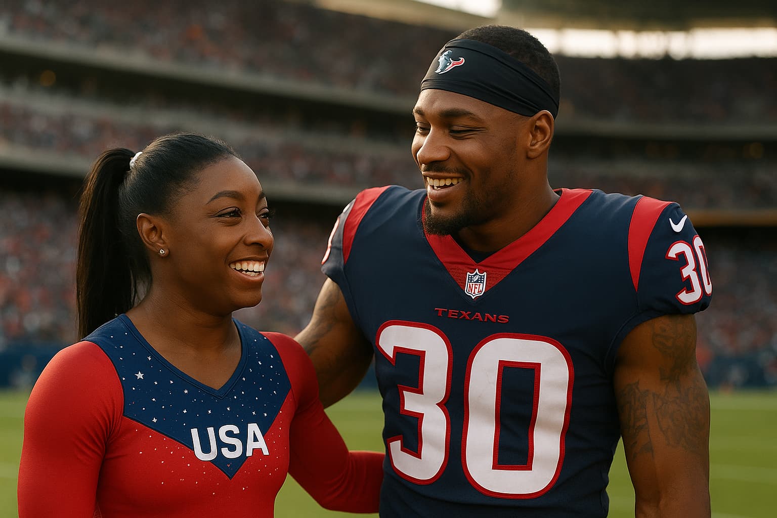 Olympic Champion Simone Biles and NFL Star Jonathan Owens: A Love Story Forged Through Athletic Excellence