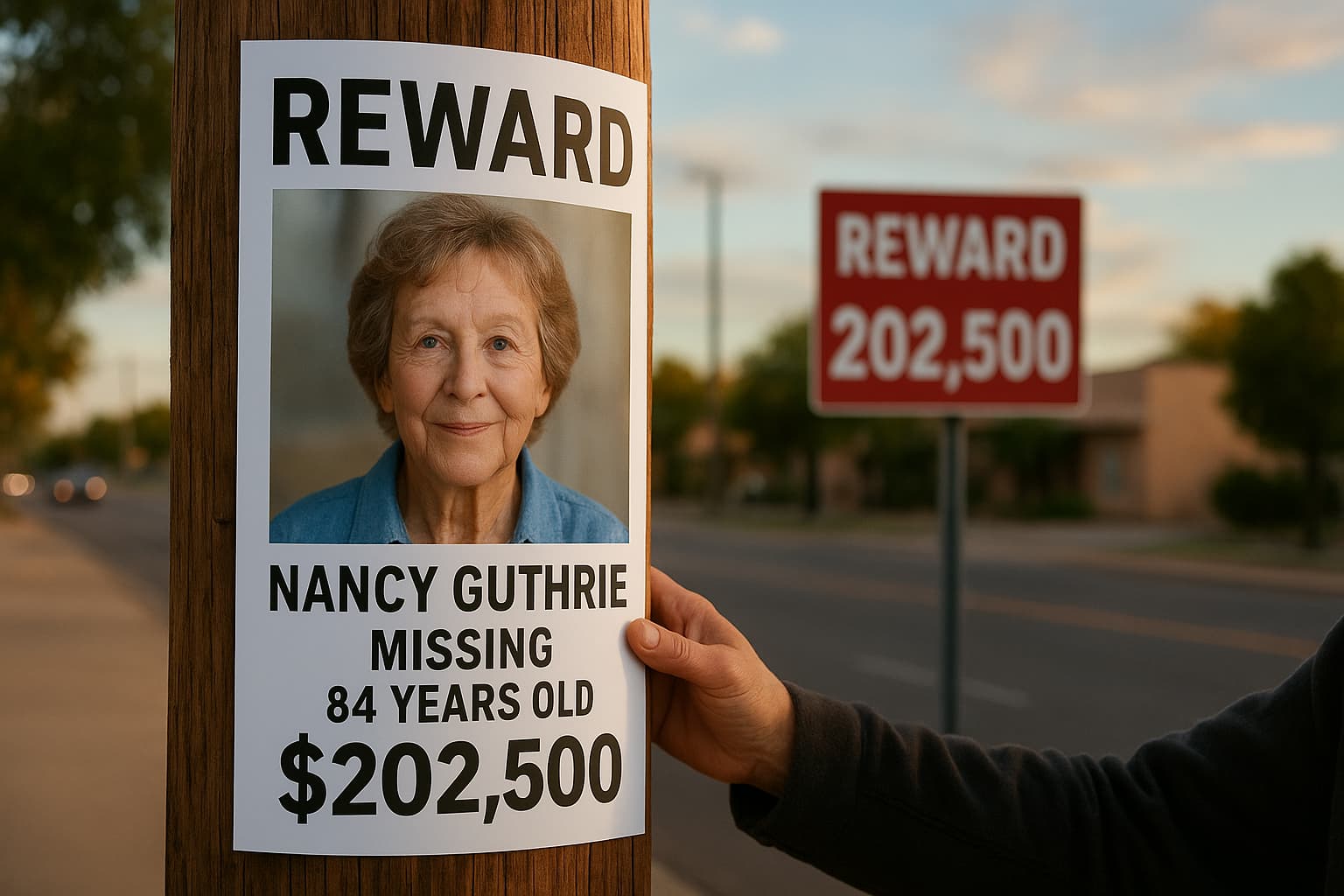 Reward for Missing Tucson Woman Nancy Guthrie Reaches $202,500 Following Anonymous Donation