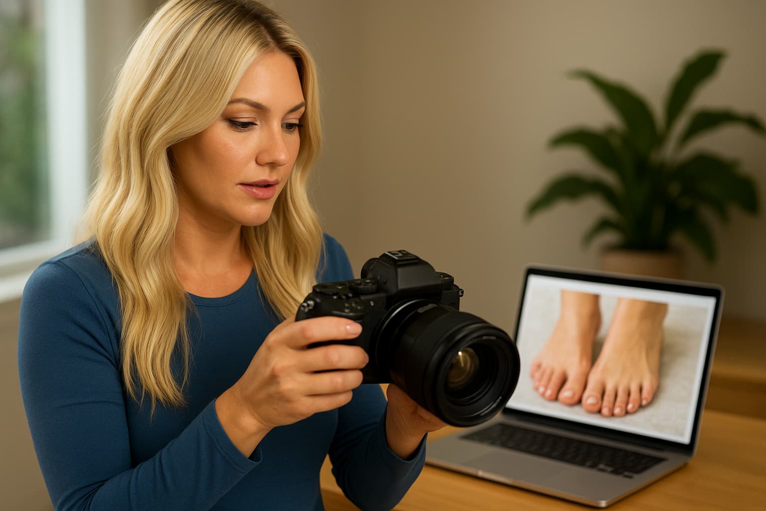 Brooke Hogan Explores Unconventional Revenue Stream Through Foot Photography