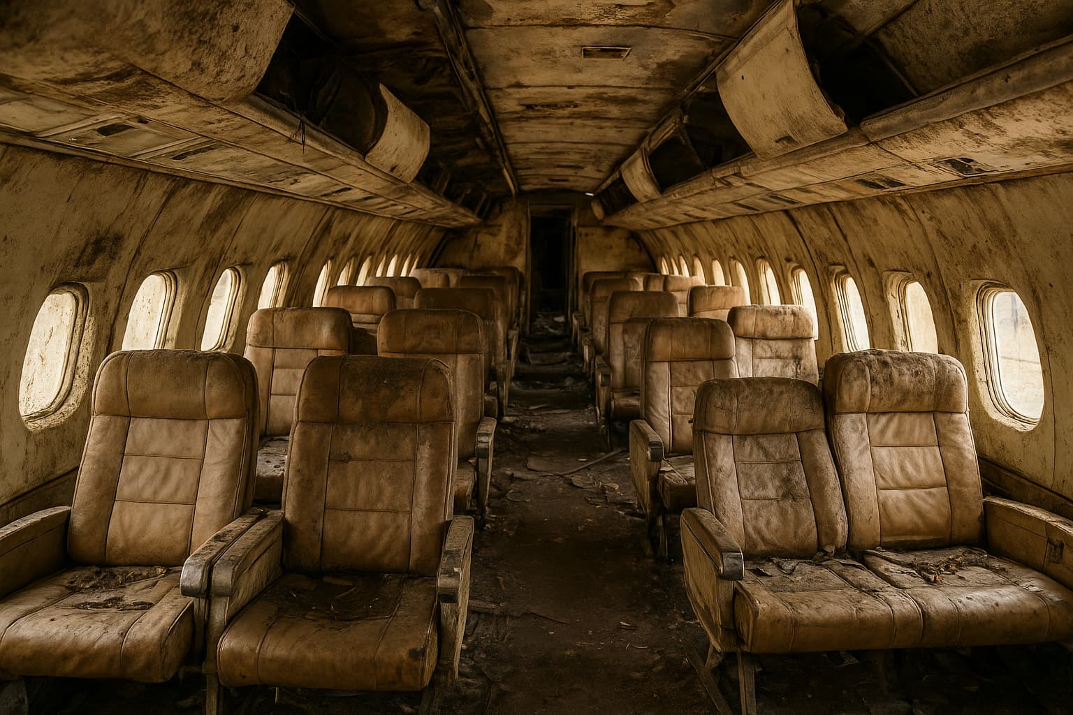 Disturbing Images Emerge from Inside Jeffrey Epstein's Abandoned Private Aircraft
