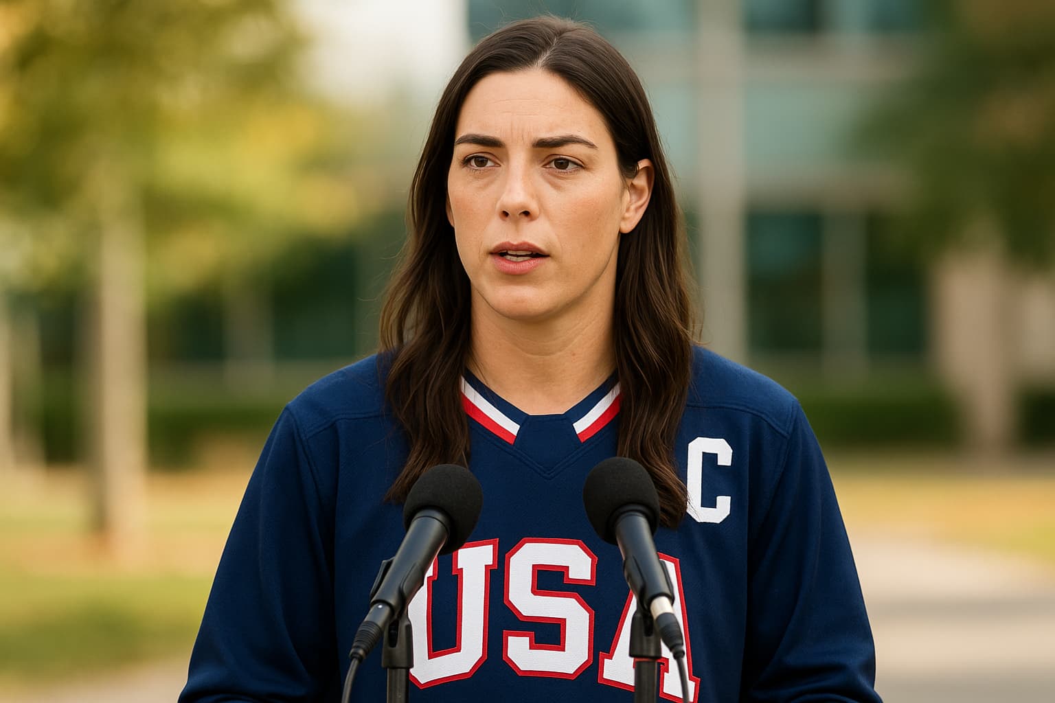 U.S. Women's Hockey Captain Hilary Knight Addresses Controversy Over Men's Team Trump Call