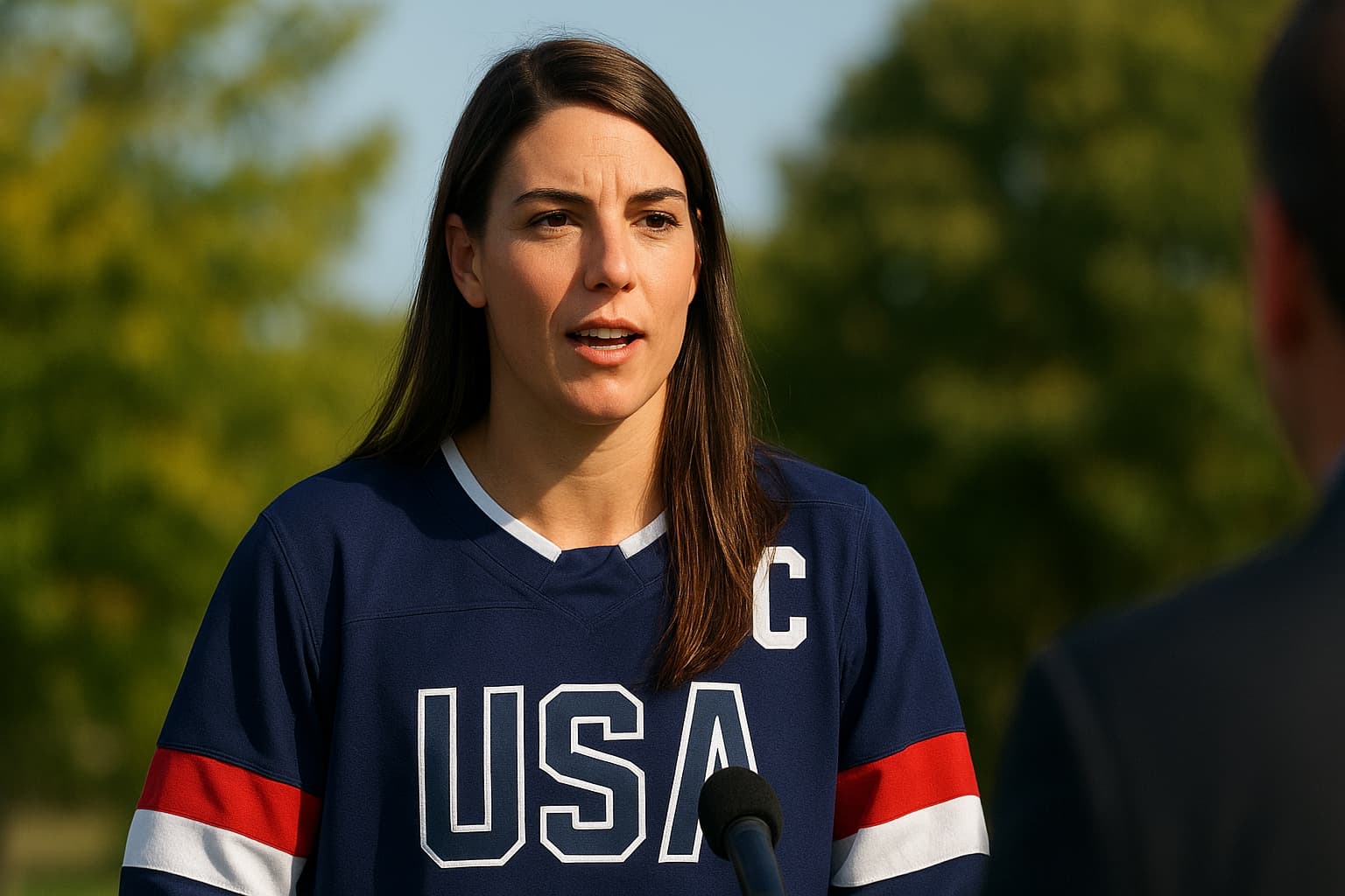 U.S. Women's Hockey Captain Hilary Knight Addresses Controversy Over Men's Team Trump Call