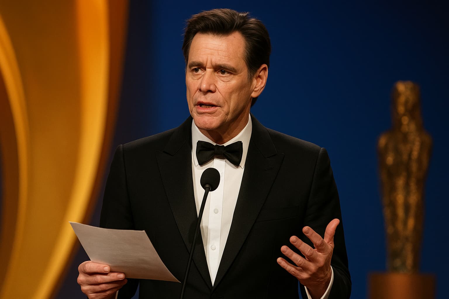 Jim Carrey's Transformed Appearance at French Awards Ceremony Sparks Social Media Debate