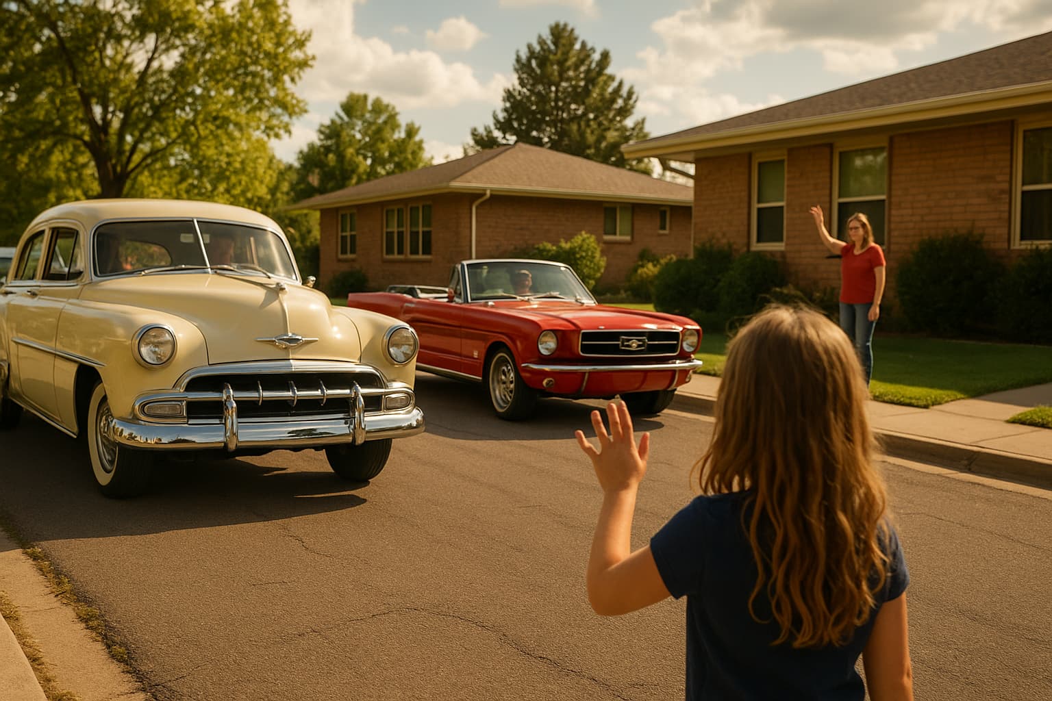 Community Rallies to Bring Classic Car Parade to Colorado Cancer Patient's Home