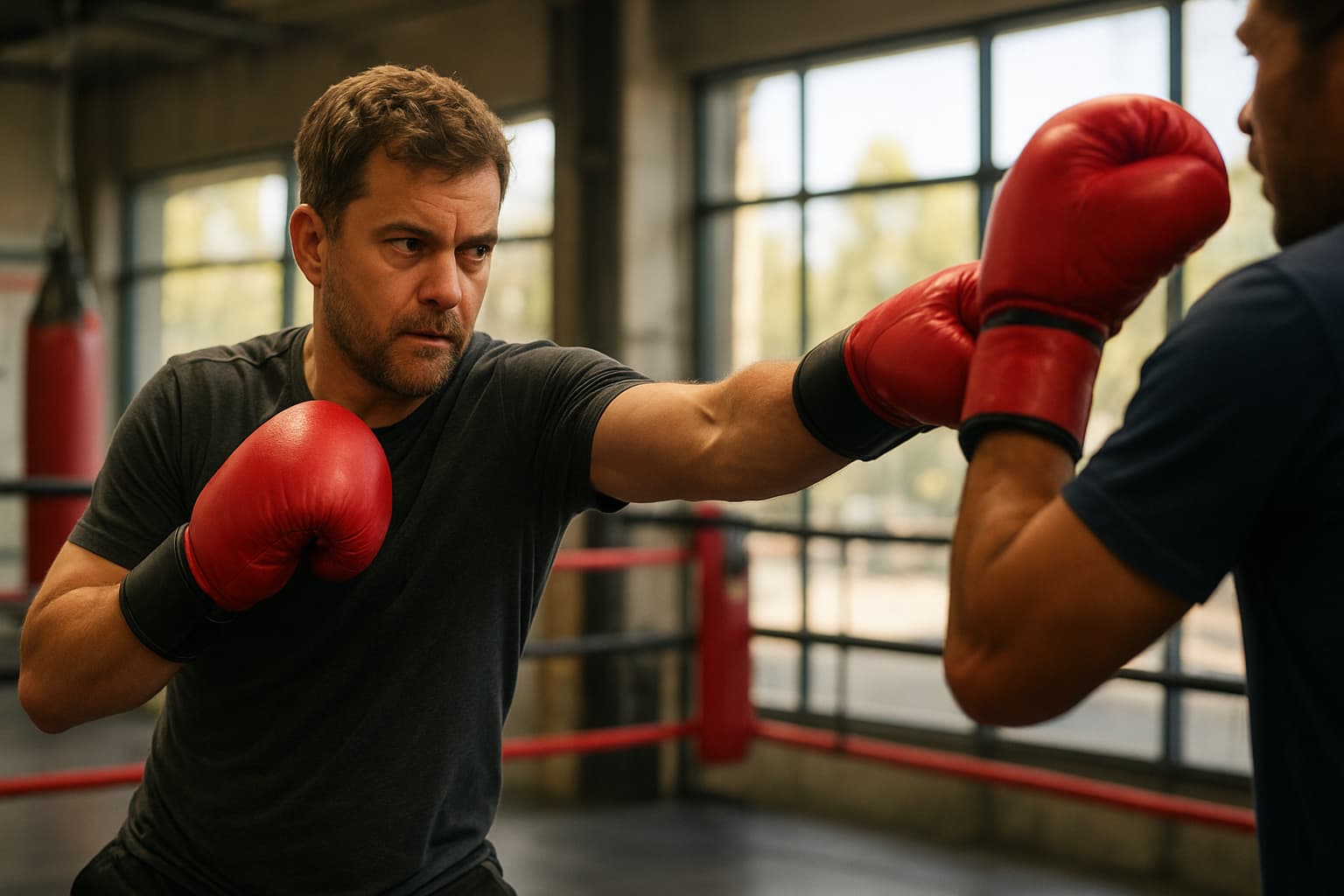 Joshua Jackson Demonstrates Impressive Boxing Skills During Los Angeles Gym Session